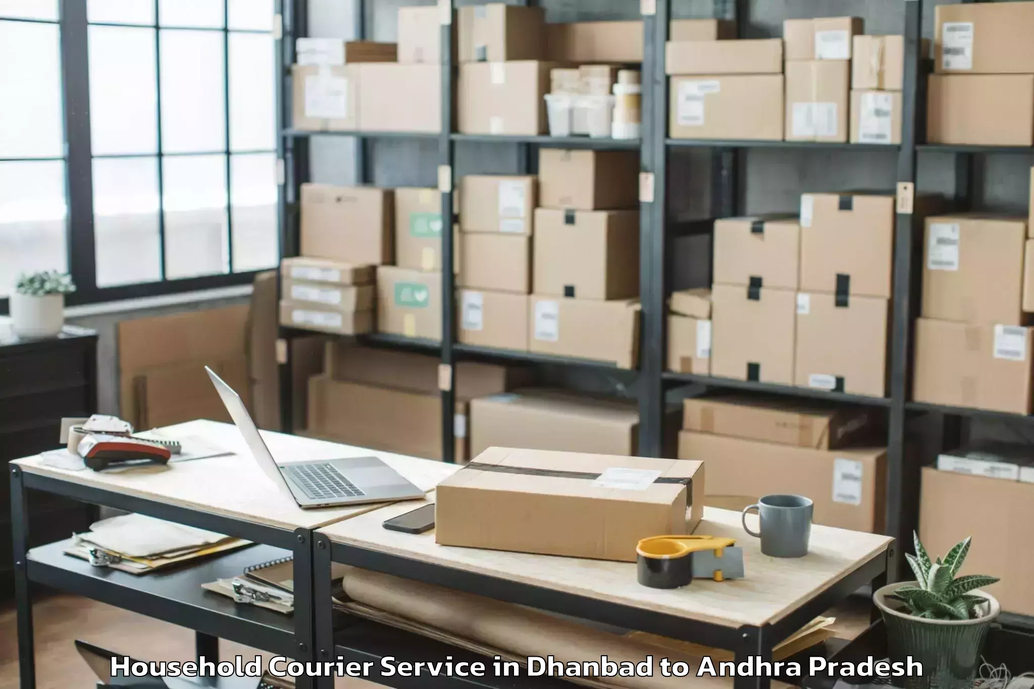 Top Dhanbad to Narpala Household Courier Available